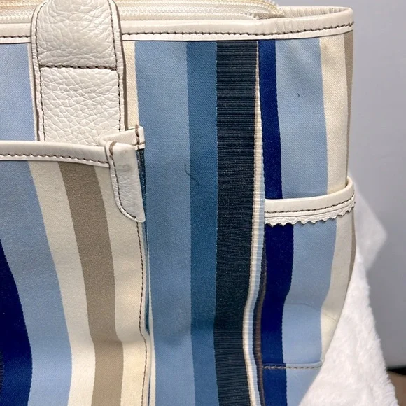 Brighton Cruz Nave/Blue/Tan/Cream Tote Bag - Picture 16 of 16